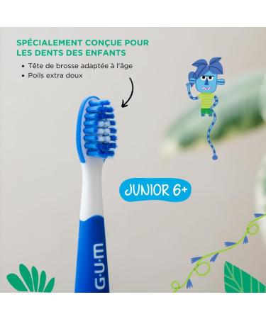 GUM Playbrush Junior 6+ Electric Toothbrush | Interactive Play App | 2 Blow Dry Modes | Extra Soft Bristles | 8 Weeks Battery - Buy Online on GoSupps.com