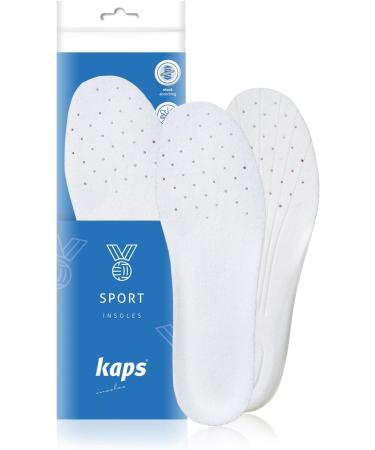Kaps Sport Shoe Insoles for Sports Shoes - Breathable & Sweat-Absorbing Inserts for Trainers & Sneakers (Size 45 EUR/12 US Men) - Buy Online on GoSupps.com