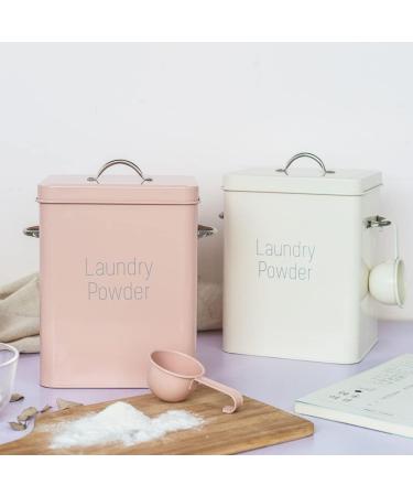 Vklopdsh Beautiful Powder Coating Metal Washing Powder Box Storage with Scoop (Green S) - Buy Online on GoSupps.com