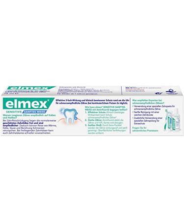 Elmex Sensitive Gentle White Toothpaste 75ml - Best for Sensitive Teeth & Whitening - International Shipping Available - Buy Online on GoSupps.com