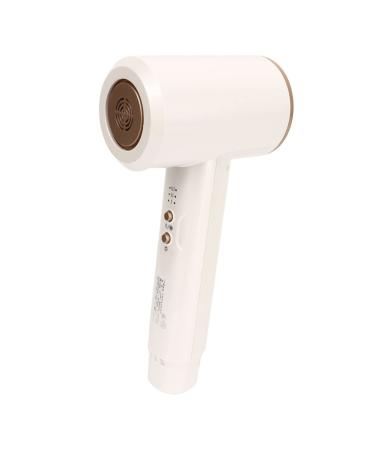 Portable Cordless Hair Dryer with 3 Adjustable Gears Powerful Cold and Hot Settings Perfect for Home and Travel - 100-240V White(USA)