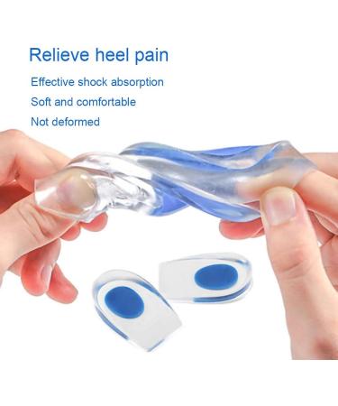Buy Gel-Dersoning Cushions & Silicone-Hinge Pillows for Plantar Fasciitis Relief | Heel Spur & Achilles Pain Support (2 Pairs Blue Large) - Buy Online on GoSupps.com