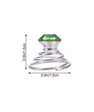 Beaupretty Strass Twisters Crystal Haircap - 12 Green Spiral Hair Twists for Weddings Proms & Parties - Buy Online on GoSupps.com