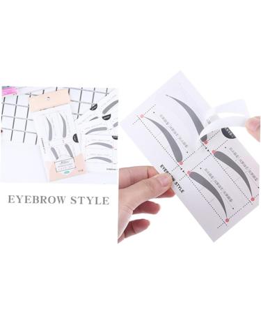 VINTORKY 2 Eyebrow Sticker Eyebrow Card Makeup Kit Eyebrow Shaping Stencils Simple White A607 Makeup Tools - Buy Online on GoSupps.com
