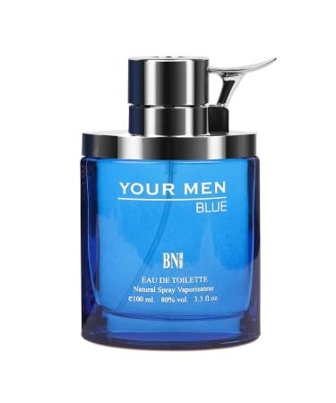 prime craft Your Men Blue Long Lasting 100ml Men Perfume Aromatic Warm Spicy & Powdery Soothing Fragrance - Buy Online on GoSupps.com