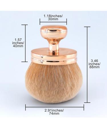 Buy Extra Large Oval Body Makeup Brush - Streak Free Self Tanner Applicator for Legs & Body | Multipurpose Kabuki Brush in Rose Gold - Buy Online on GoSupps.com