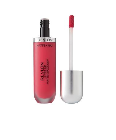 Revlon Ultra HD Matte Lipcolor  Velvety Lightweight Matte Liquid Lipstick in Red / Coral  Passion (635)  0.2 oz Ultra HD Matte HD Passion 1 Count (Pack of 1)