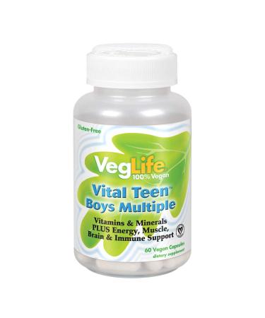 VegLife Vital Teen Boys Multiple 60 Vegan Capsules