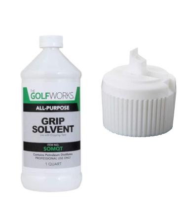 The GolfWorks Golf Club All Purpose Grip Solvent (32 Ounce Bottle w/Easy Pour Cap)
