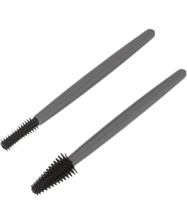 Eyelash Brush Set Soft Elastic Silicone Reusable Washable Dustproof Box Portable Makeup Brush Home (Grey) - Buy Online on GoSupps.com