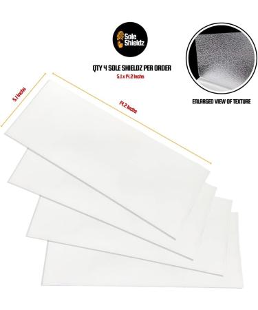 SoleShieldz Transparent Shoe Sole Protector - Large Size for Jordans Dunks & Sneakers | 4 Pcs Defender & Guard - Buy Online on GoSupps.com