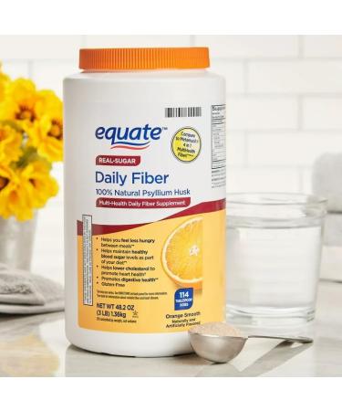 Equate Orange Fiber Therapy Laxative & Supplement 48.2 oz - Fast-Acting Relief - Buy Online on GoSupps.com