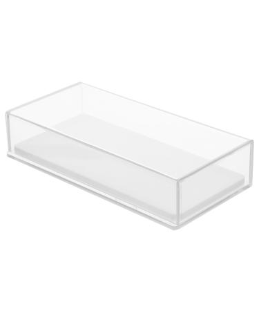 tui Cils Artificiels en Acrylique Transparent Blanc Bo te de Rangement pour Faux Cils Organisateur de Cosm tiques Compact pour Maquillage Stockage Propre et Pratique