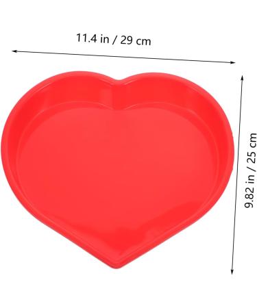 PRETYZOOM Mold Heart Shaped Biscuit Heart Cupcake Pan Silicone Cookie Mini Cupcake Heart Cake Pan Baking Supply Tube Baking Tins Cake Tin Red Wedding Large Baking Dish Silica Gel - Buy Online on GoSupps.com