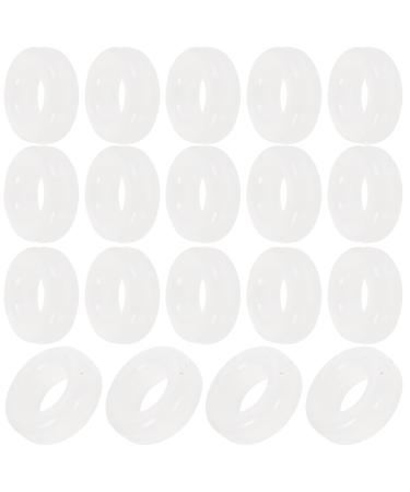 Homsfou earplugs made of silicone nuceling 10 pairs nhalter n Temple handles n ear hook earrops for n eyewear (semi -transparent) nb gel cover anti -slip as shown 3