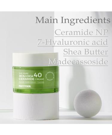 Buy PS.PRETTYSKIN Centella Asiatica Extract 40% Moisturizing Facial Cream | Korean Skin Care with Hyaluronic Acid & Ceramide | Soothe Sensitive Skin 1.75fl.oz - Buy Online on GoSupps.com