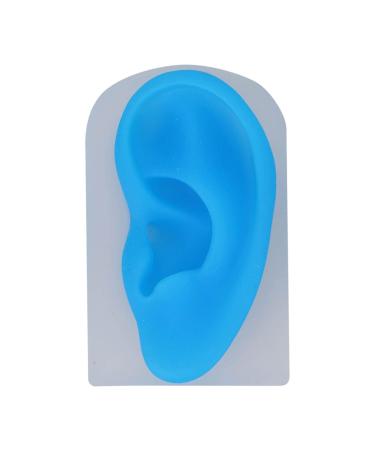 Silicone Left Ear Piercing Model - Flexible & Durable Teaching Tool with Transparent Base - Buy Online on GoSupps.com