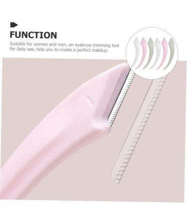 Frcolor 6-Piece Dermaplaning Razor Set - Eyebrow Razor & Hair Edge Brush for Women | Stainless Steel Face Shaver Tool - Buy Online on GoSupps.com