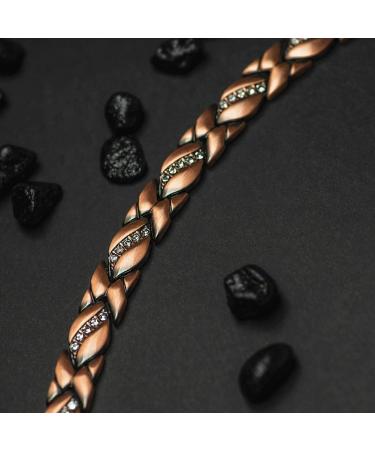 Vicmag Copper Magnetic Bracelet for Women - 99.99% Solid Pure Copper Adjustable Size Gift Box - Shop Now! - Buy Online on GoSupps.com