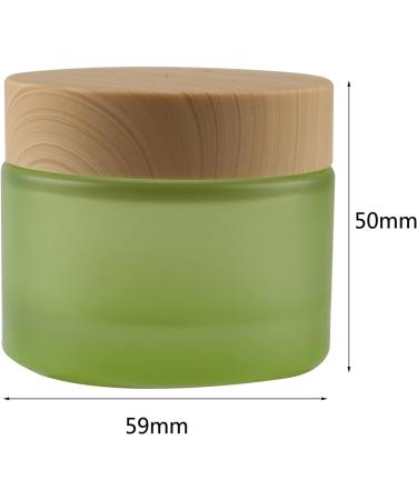 empty jars with lids cosmetic jar B0CL9L6R3C4 PC 50ml Empty Green Glass Cosmetic Jars with Screw Lid 50g Small Containers Storage Pot for Cosmetic Travel + 4X Spatula (Color : Groen Size : 20ml) (C - Buy Online on GoSupps.com