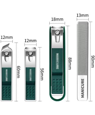 Portable Nail Clipper Set 4 Pieces Large and Small Size Nail Clippers Meet A Variety of Use Needs Practical Tools - Buy Online on GoSupps.com