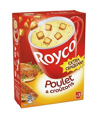 Royco Extra crunchy chicken delight and croutons with royco thyme - Box of 3 sachets