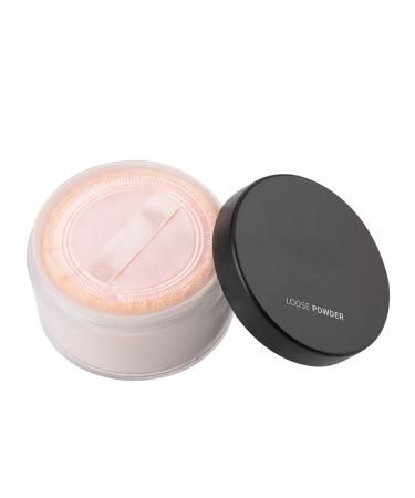 Long Lasting Waterproof Radiant Loose Powder for Oil Control Brightening Skin Tone with Delicate Texture Apply after Makeup for Charm (01 White)
