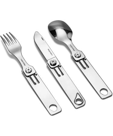 ROXON C1 3-in-1 Camping Detachable Cutlery Knife Spoon Fork | Outdoor Camping Hiking Essential - Buy Online on GoSupps.com