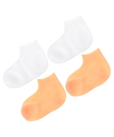 FOMIYES 2 Pairs Exfoliating Moisturizing Socks Feet Care Socks Moisturizing Foot Moisture Socks for Foot Overnight Lotion Socks Hydrating Socks Miss Moisturize High Heels Sebs