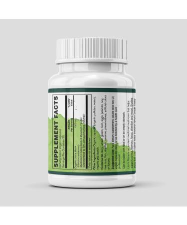 Herbal Connections Organic Lion s Mane Mushroom 1000 mg Memory & Focus Nootropic 40% Polysaccharides Brain & Nerve Support Vegan Non-GMO Capsules USDA Organic 60 Count - Buy Online on GoSupps.com