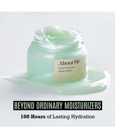 About Me Soop Calming Aqua Cream | Intense Moisturizing Face Cream for Dry & Sensitive Skin | 100 Hours Hydration (80ml - Buy Online on GoSupps.com