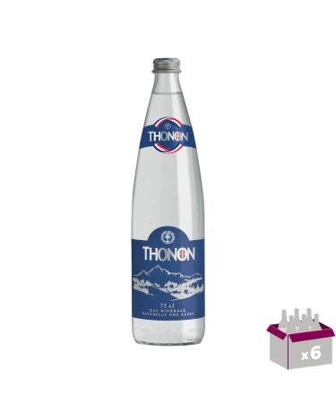 Thonon - Natural mineral water - 6 x 75 cl lost glass