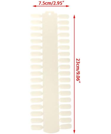 yIFeNG 36 Tips Acrylic Nail Art Practice Color Chart Display - DIY Nail Polish Palette for Professionals - Buy Online on GoSupps.com