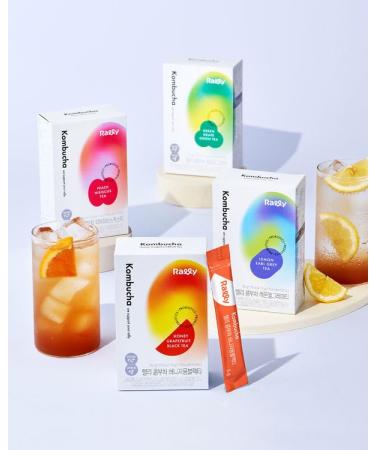 ZEESOON Sugar-Free Kombucha Powder - Instant Fermented Prebiotics & Probiotics from Korea | 17 kcal Lemon Earl Grey Tea - 10 Sticks - Buy Online on GoSupps.com