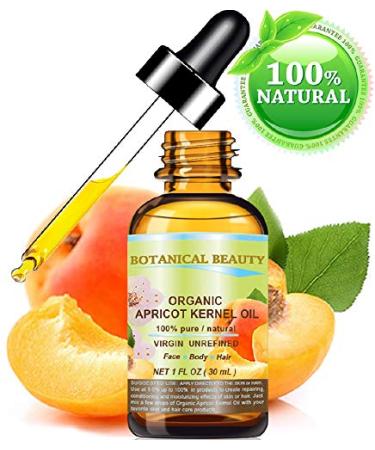 Organic Apricot Kernel Oil 100% Pure Natural Virgin Unrefined Cold Pressed 30ml - Face, Skin, Body, Hair & Nails - Anti-Aging - Omega 6 & Vitamins - Buy Online on GoSupps.com