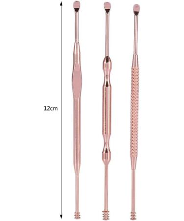 3pcs Stainless Steel Earwax Removal Kit | Double Ended Ear Pick Tools for Ear Care - Buy Online on GoSupps.com