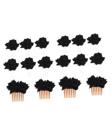 FOMIYES 2 Sets Rose Hair Clip Rose Hairpin for Women Wedding Flower Hair Accessories Floral Hair Clip Wedding Hair Comb Flower for Hair Bridal Bride Flower Girl Iron Artificial Flower