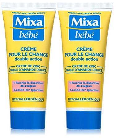 Mixa B b diaper rash cream 2-pack (2 x 100 ml)