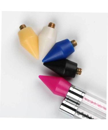 POPETPOP 5pcs Tools Rhinestone Applicator Rhinestone Picker Refills Nail Rhinestone Picker Gem Picker Tool Diamond Art Pen Tip Diamond Art Pen Refill Wax Rhinestones Accessories 2.85X1.50X1.50CM Black - Buy Online on GoSupps.com