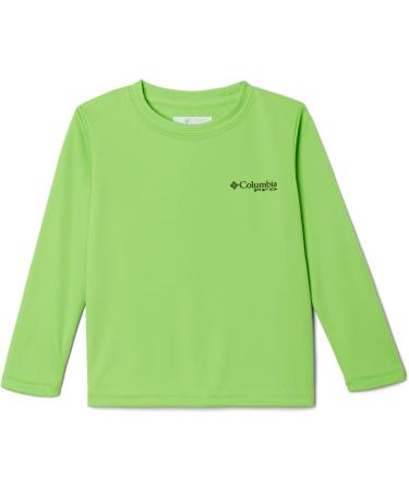 Columbia Boys' Terminal Tackle PFG Long Sleeve Shirt - Green Mamba/Black, Medium - Buy Online on GoSupps.com