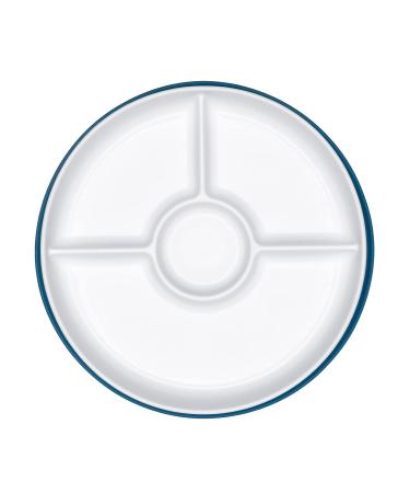 OXO Tot Stick & Stay Suction Divided Plate | Navy Blue | Best Child-Friendly Dinnerware for Easy Mealtime - Buy Online on GoSupps.com