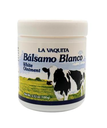 La Vaquita B lsamo Blanco Ointment 3.52oz (100g)- Fast-Acting for Muscles & Joints - Soothing Balm with Menthol Camphor and Eucalyptus Oil