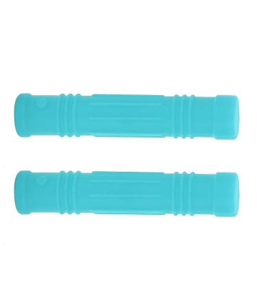 Crayon Topper | Safe Silicone Chew Toy for Babies - Sky Blue Infant Fidget & Sensory Ring - Buy Online on GoSupps.com