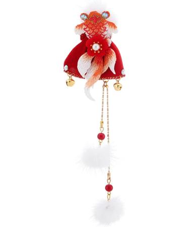 AJOIDR Festive Embroidered Hair Clip Sweet Girls Cute Hair Barrettes Clip Headwear Pompoms Accessories for Women Girls - Buy Online on GoSupps.com