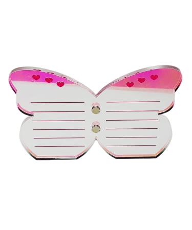 Grafting False Eyelash Acrylic Extension Pallet, Eyelash Extension Tweezers Plate Pad Makeup Palette Individual Training Tools Butterfly-shaped (Dazzling(5.9x3.9inch)) - Buy Online on GoSupps.com