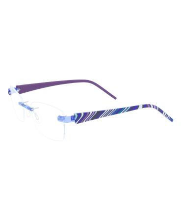 switch it set Combi 2307 interchangeable temples in the color violet-black-blue inside violet