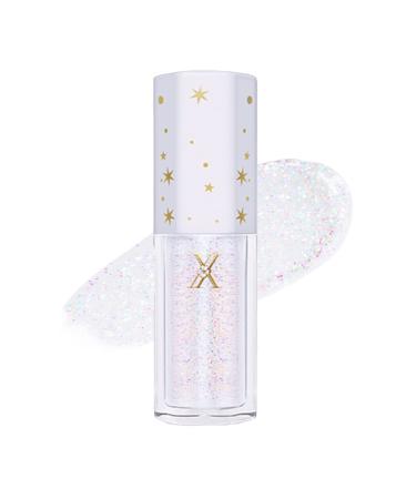 YMH BEAUTE Liquid Glitter Eyeshadow  Pigmented  Long Lasting  Quick Drying  Easy to Apply  Loose Glitter Glue for Eye Crystals Makeup(4.2g 01 Biger Update Colorful