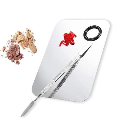 Stainless Steel Cosmetic Makeup Palette Spatula Makeup Artist Tool for Mix Foundation Shades - Buy Online on GoSupps.com