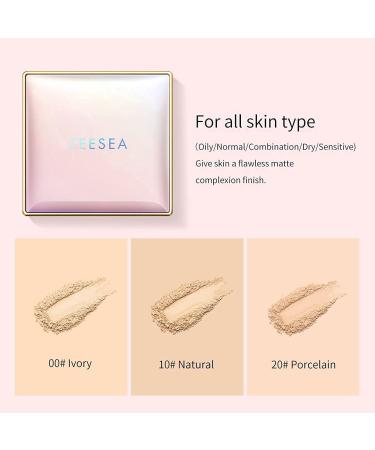 ZEESEA Pink Universe Pressed Powder Compact (20 Sensitive Skin) - Matte Finish, Oil Control, Long Lasting Formula - Buy Online on GoSupps.com