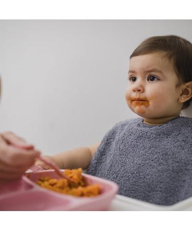 Mimuselina Pack x5 Large Baby Bibs - Waterproof Absorbent & Autonomy Focused - Made in Europe - Buy Online on GoSupps.com